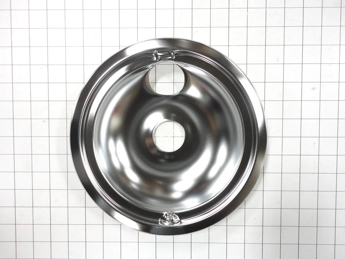 GE Range 8 in. Chrome Burner Drip Bowl WB31K10266