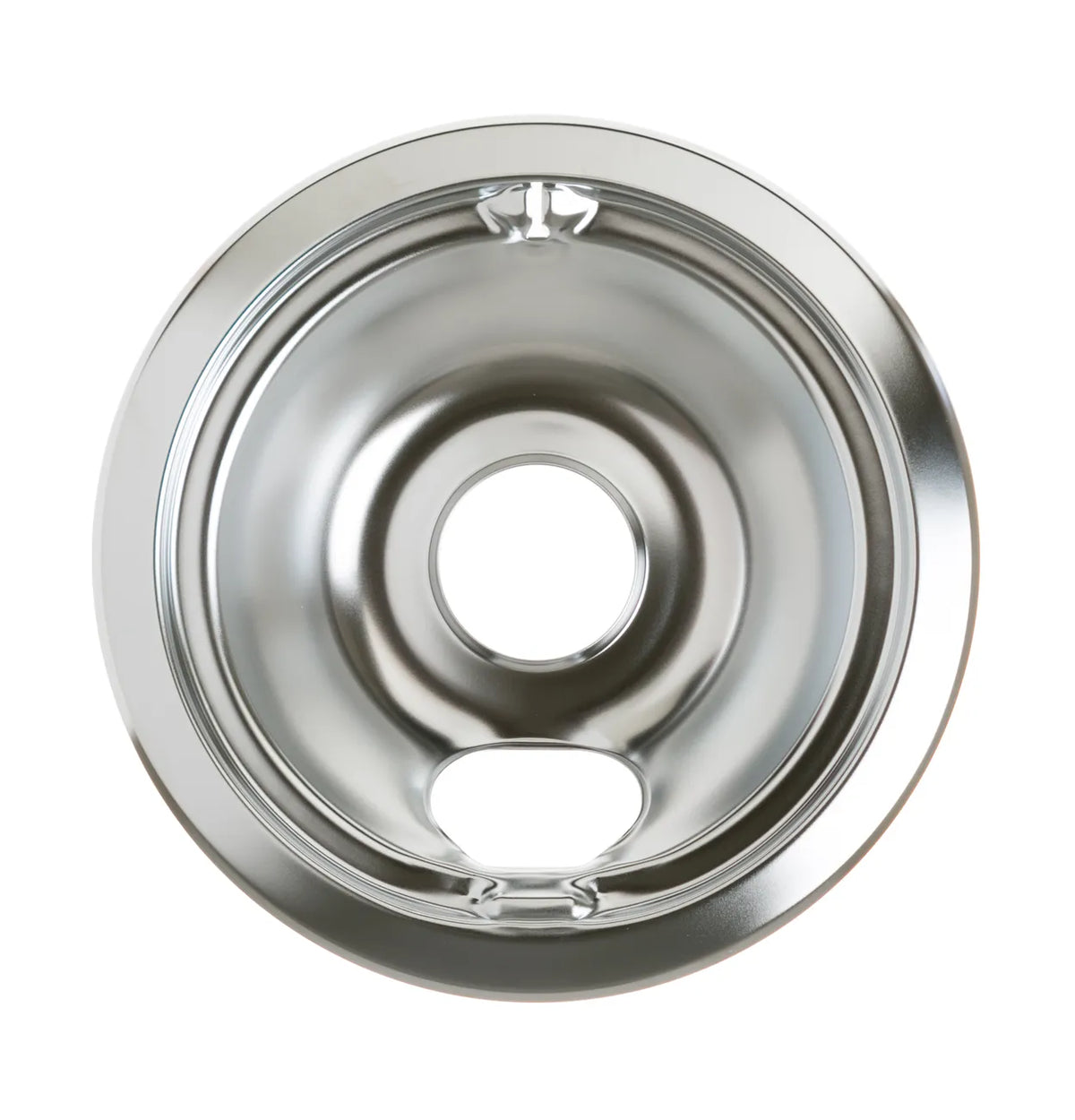 GE Range 6 in. Chrome Burner Drip Bowl WB31K10265