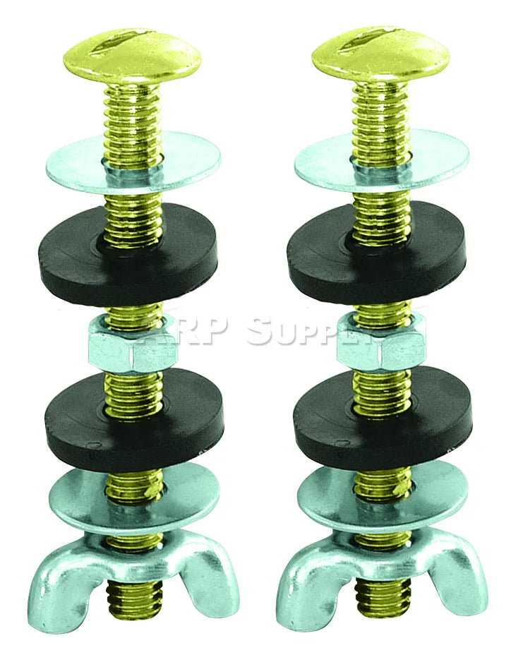 EZ-Flo Tank-to-Bowl Bolts Brass Plated 5/16" x 3" 1 Pair 40047