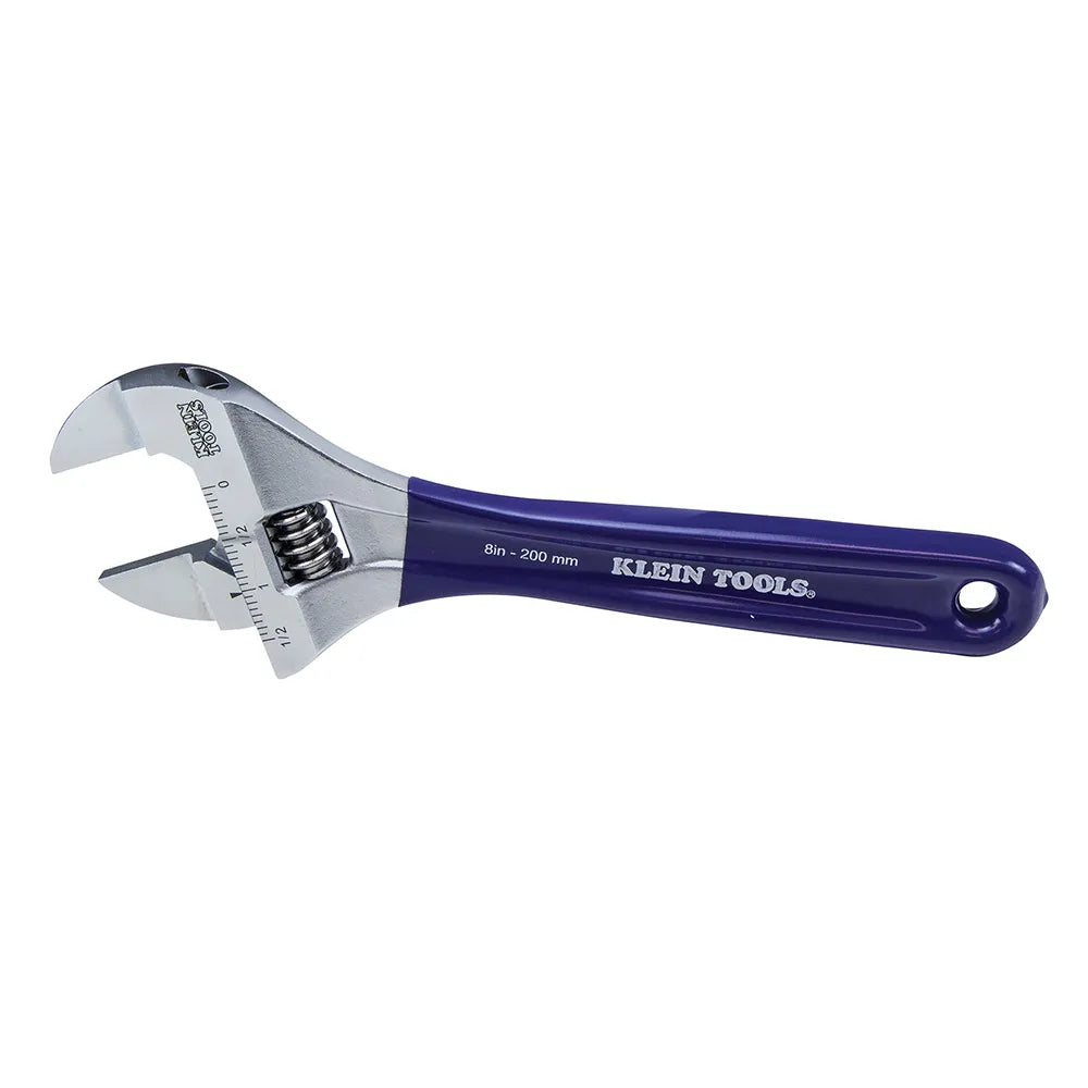 Klein Tools Slim-Jaw Adjustable Wrench, 8 In D86936