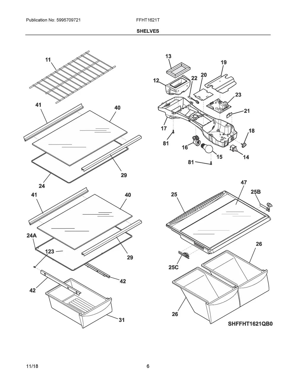 Frigidaire Refrigerator Storage Drawer Cover 5304497604