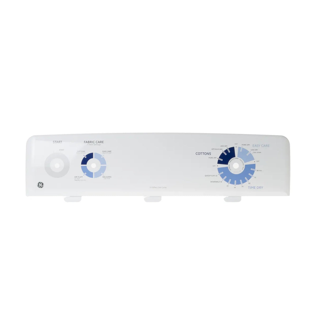 GE Dryer Control Panel White WE19M1678