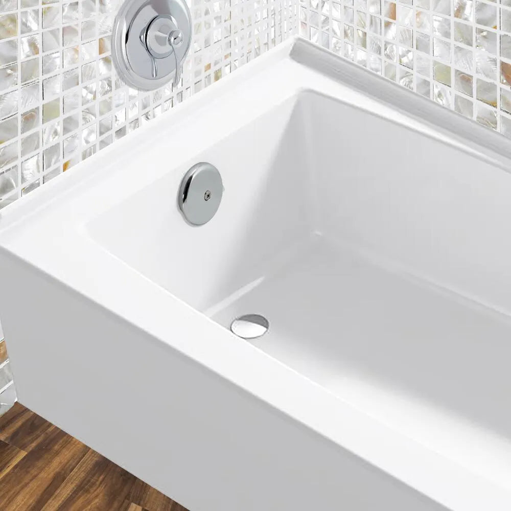 EZ-Flo Round Overflow Faceplate One-Hole with Brass Screw Chrome 35247