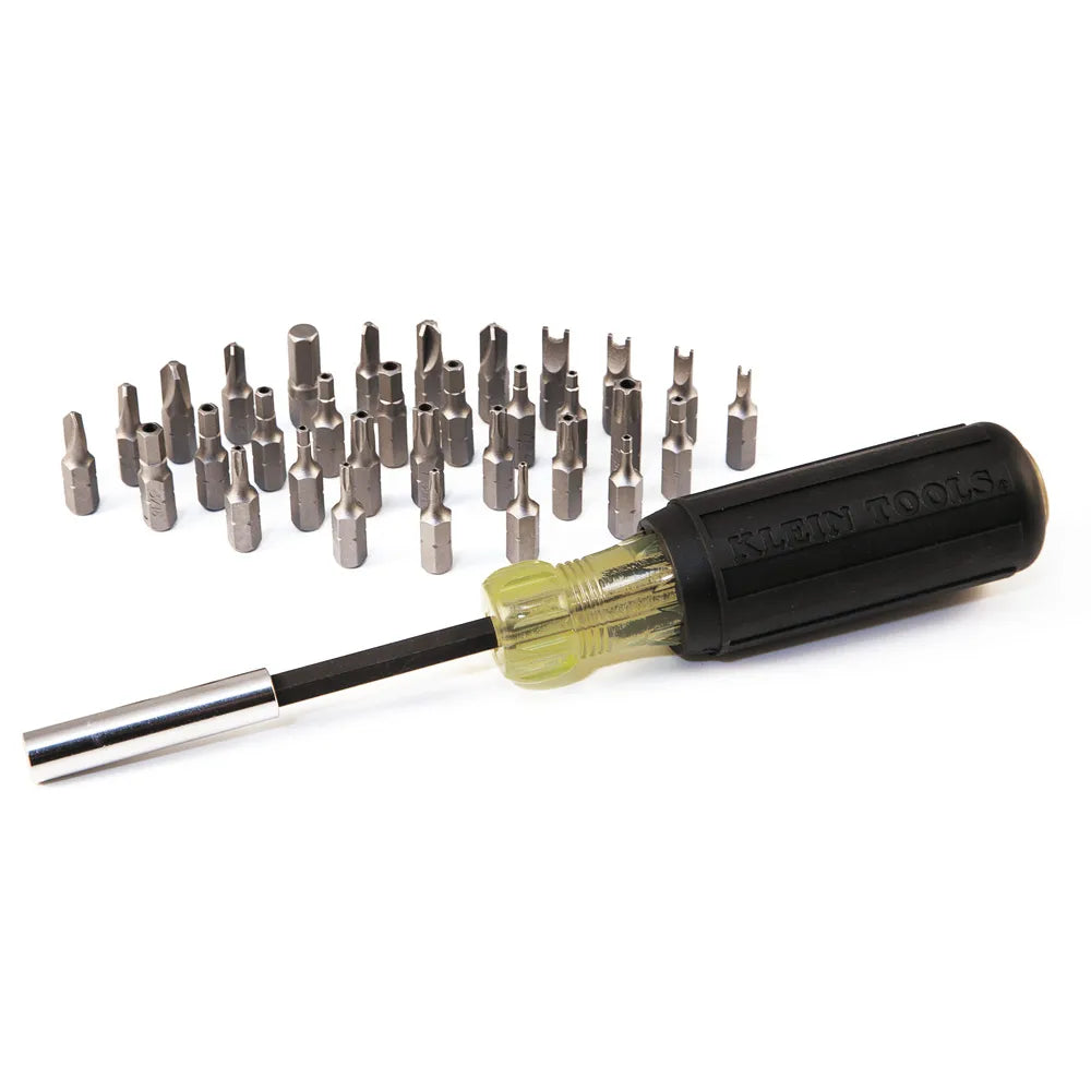 Klein Tools Magnetic Screwdriver With 32 Tamperproof Bits 32510