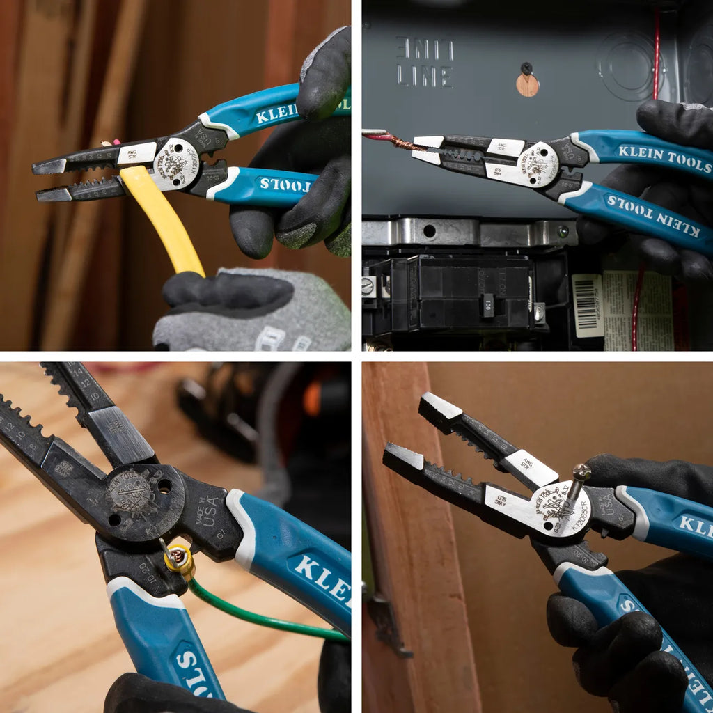 Klein Tools Klein-Kurve Heavy-Duty Wire Stripper / Crimper, 8-20 AWG K12065CR
