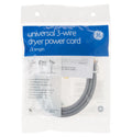 GE Dryer Power Cord 3-Wire 30 Amp 4 Ft WX09X10002