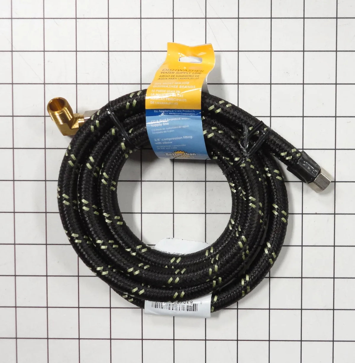 Whirlpool Dishwasher Braided Water Supply Line 6 Ft 4396897RW