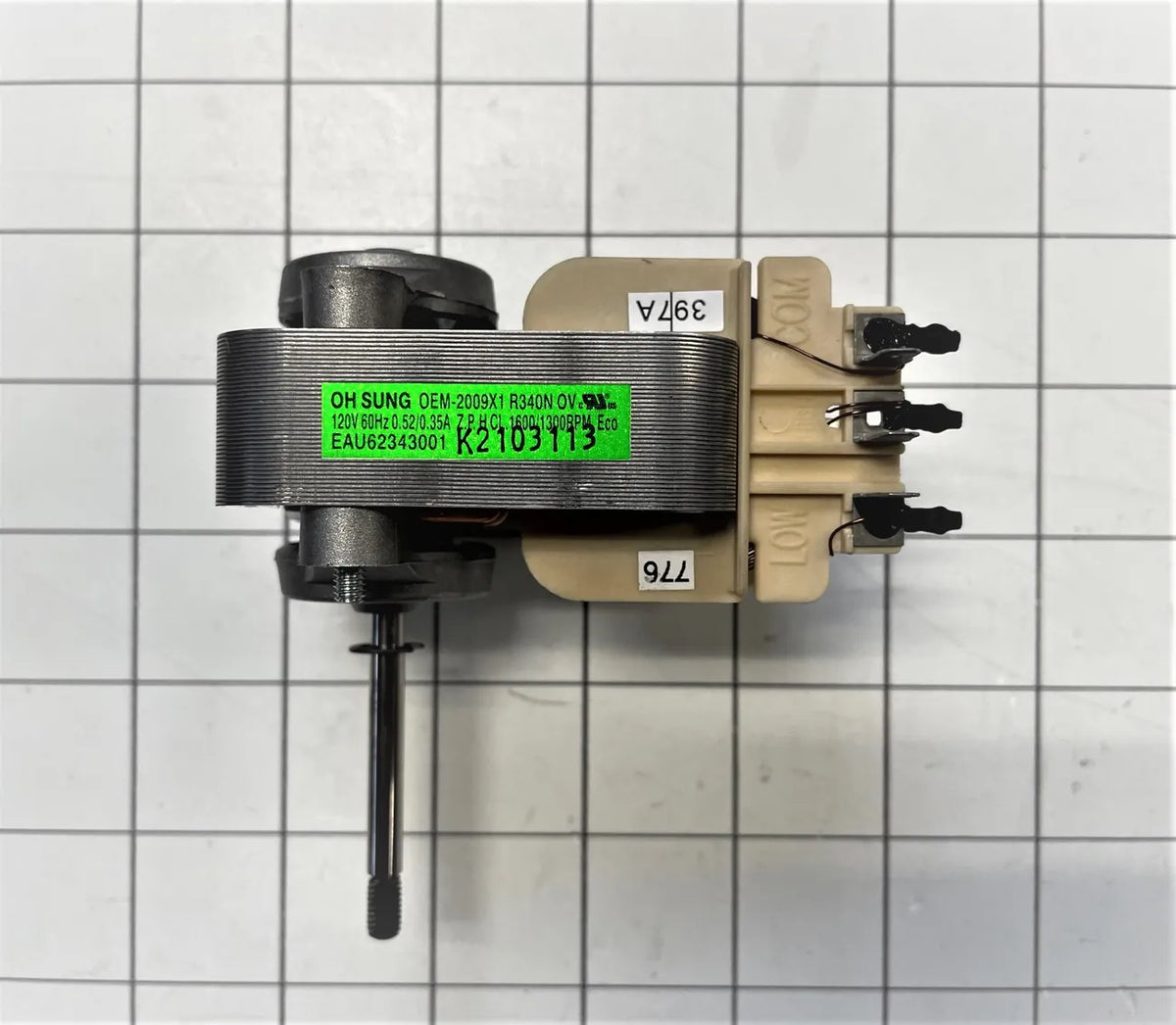 LG Range Oven Convection Fan Motor EAU62343001