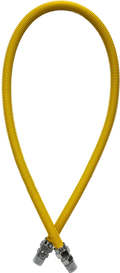 USD Products Yellow Coated Gas Connector 1/2 In. MIP x MIP 72 In. 203-3131-72