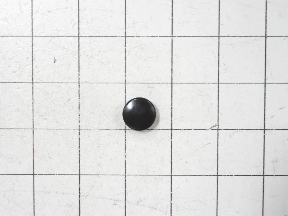 Frigidaire Refrigerator Upper Hinge Hole Plug Button, Black 215774918