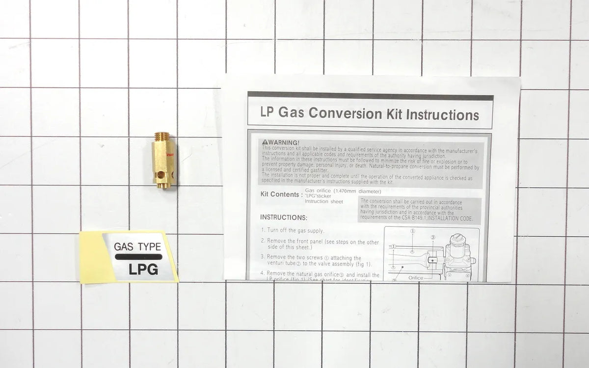 LG Dryer Natural Gas to LP Conversion Kit 383EEL3002A