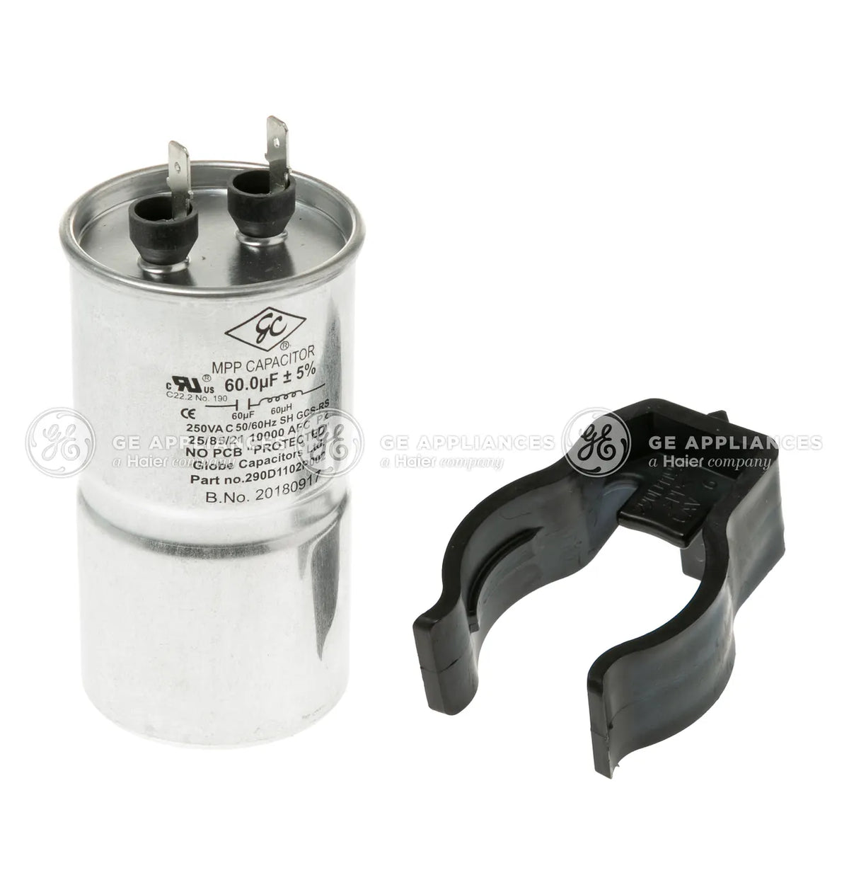 GE Washer Capacitor and Bracket Kit WH12X27614