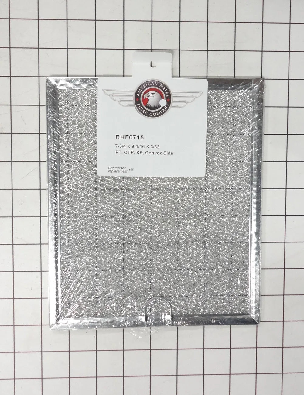 American Metal Filters Microwave/Range Hood Grease Filter 7-3/4 x 9-1/16 RHF0715