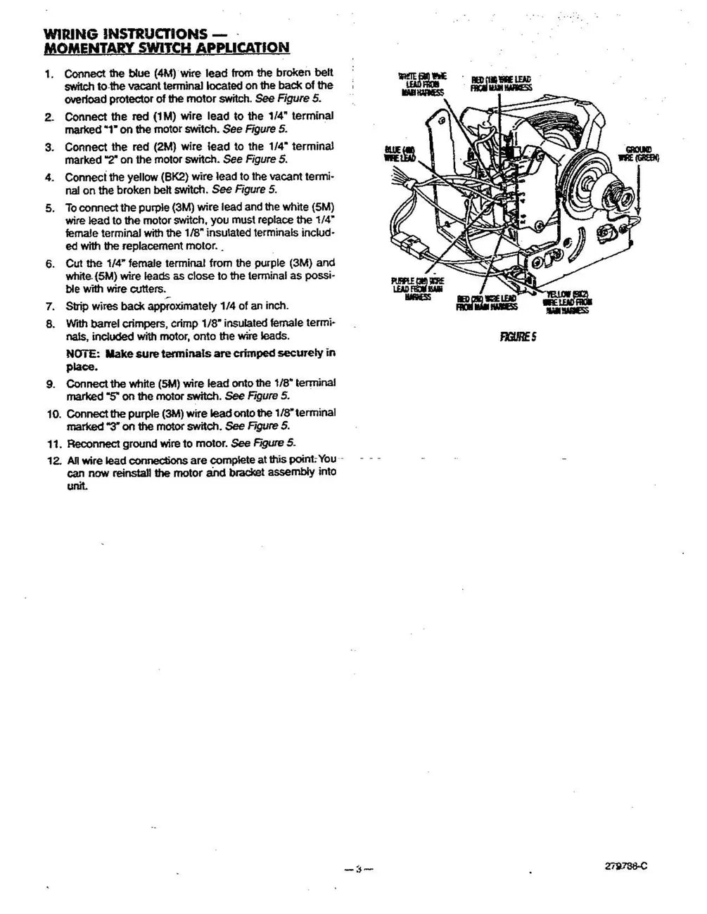 Whirlpool Dryer Drum Drive Motor with Pulley 279787