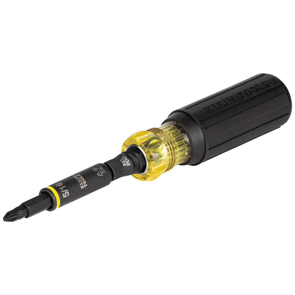Klein Tools 11-in-1 Impact Rated Multi-Bit Screwdriver / Nut Driver 32500HD