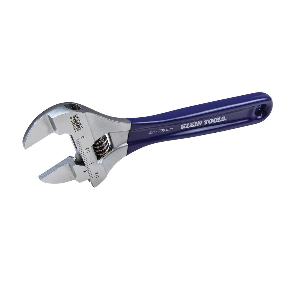 Klein Tools Slim-Jaw Adjustable Wrench, 8 In D86936