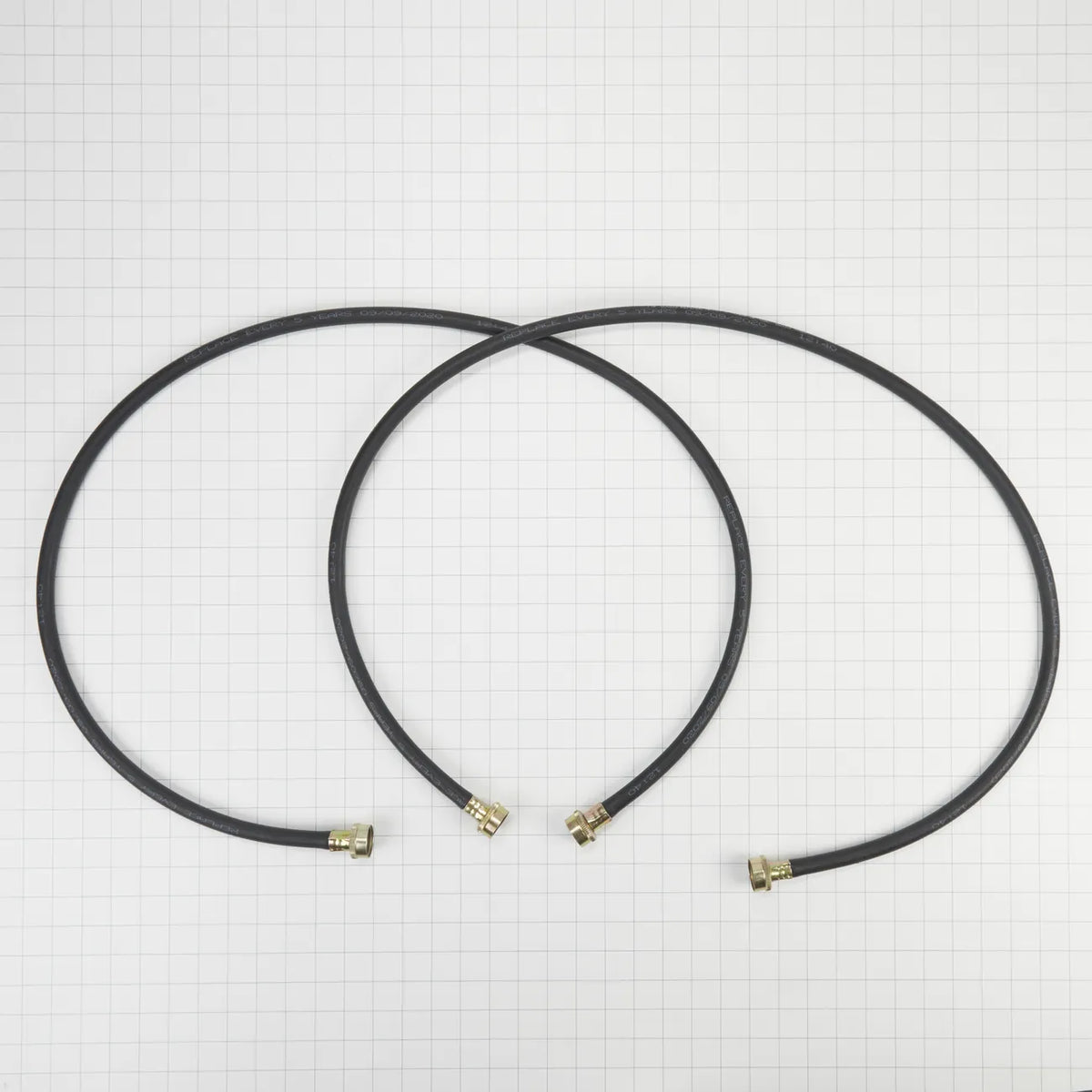 Whirlpool Washer 5 Ft. Black Fill Hoses, 2 Pack 8212641RP