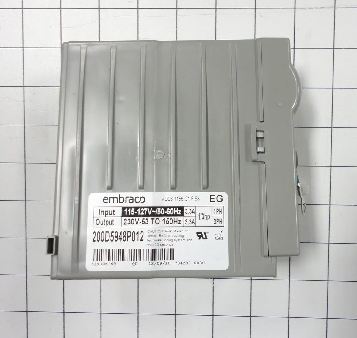 GE Refrigerator Compressor Inverter Control Board Kit WR49X10283