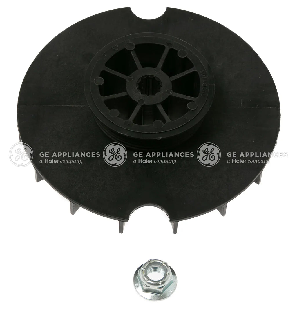 GE Washer Motor Pulley and Nut 1/3 HP WH03X32218
