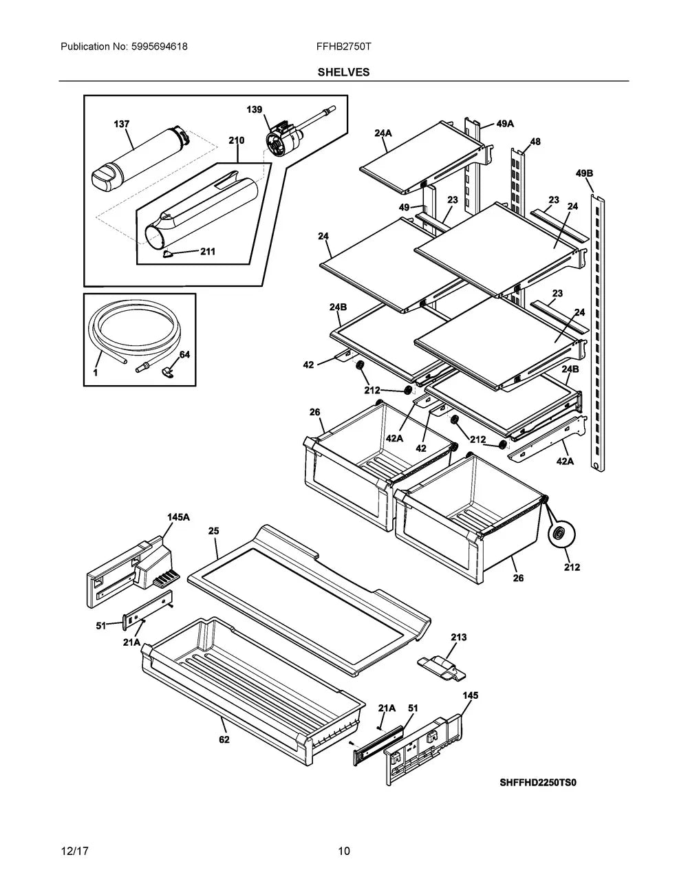 Frigidaire Refrigerator Drawer Cover 5304508067