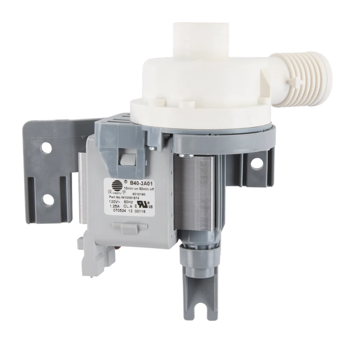 Whirlpool Washer Water Drain Pump WPW10581874