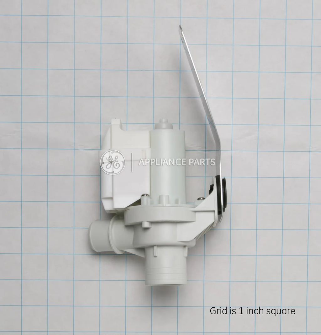 GE Washer Drain Pump and Motor Assembly with Bracket WH23X10030