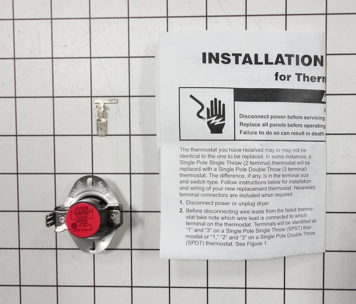 Whirlpool Dryer High Limit Thermostat 279054
