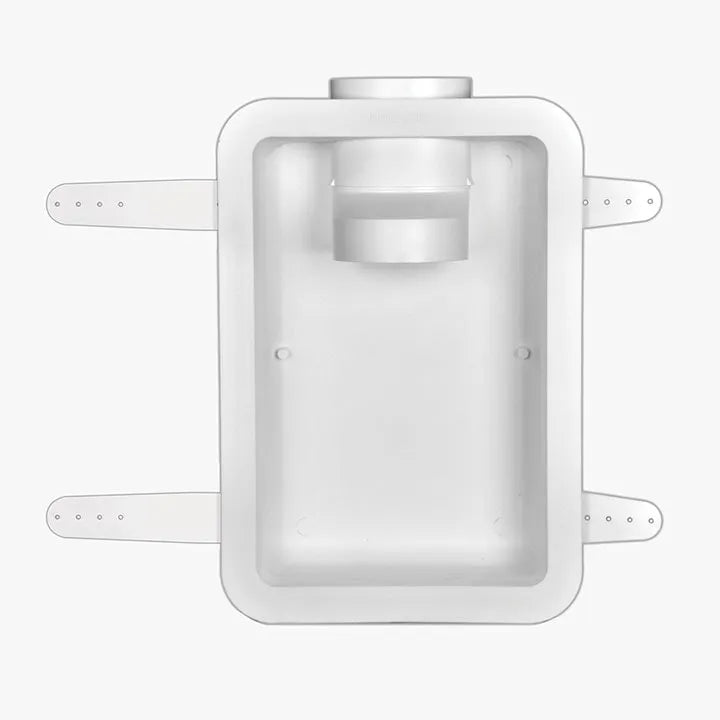 Dundas Jafine Recessed Plastic Dryer Vent Box 2x4 White DRB4XZW