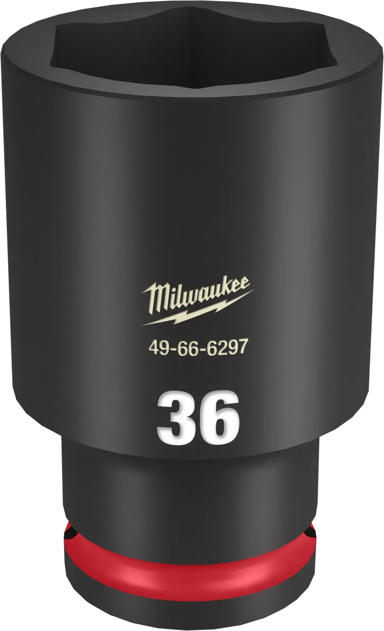 Milwaukee Shockwave Impact Duty 1/2" Drive 36mm Deep 6-Point Socket 49-66-6297