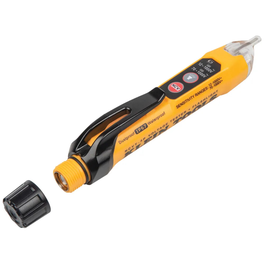 Klein Tools Dual Range Non-Contact Voltage Tester With Flashlight NCVT3P