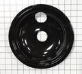 GE Range 8 in. Black Porcelain Burner Drip Bowl WB31T10015