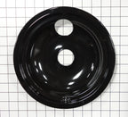 GE Range 8 in. Black Porcelain Burner Drip Bowl WB31T10015