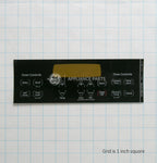 GE Range Control Board Faceplate Overlay WB27T11229