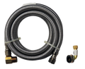 USD Products Dishwasher Stainless Steel Supply Line 6 Ft. with FHT Fitting DW6SS