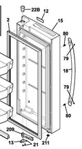 Frigidaire Refrigerator Fresh Food Door Assembly 5304530757