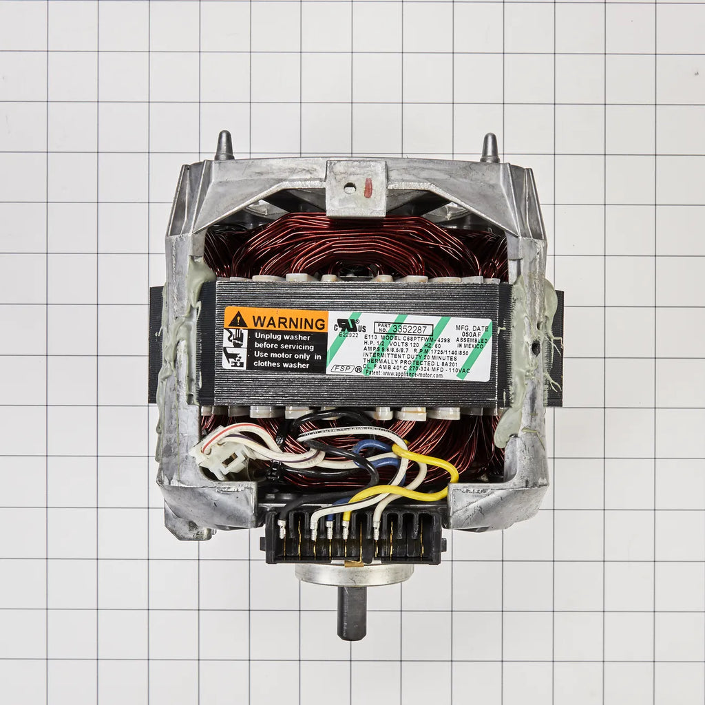 Whirlpool Washer Direct Drive Motor 3-Speed 1/2 HP WP3352287