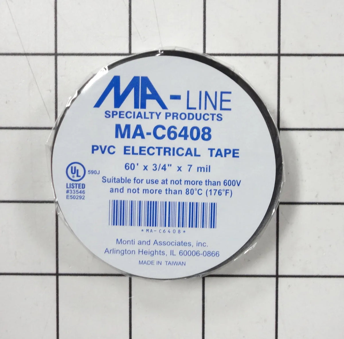 Monti & Associates All Weather Electrical Tape 3/4 In x 60 Ft MA-C6408
