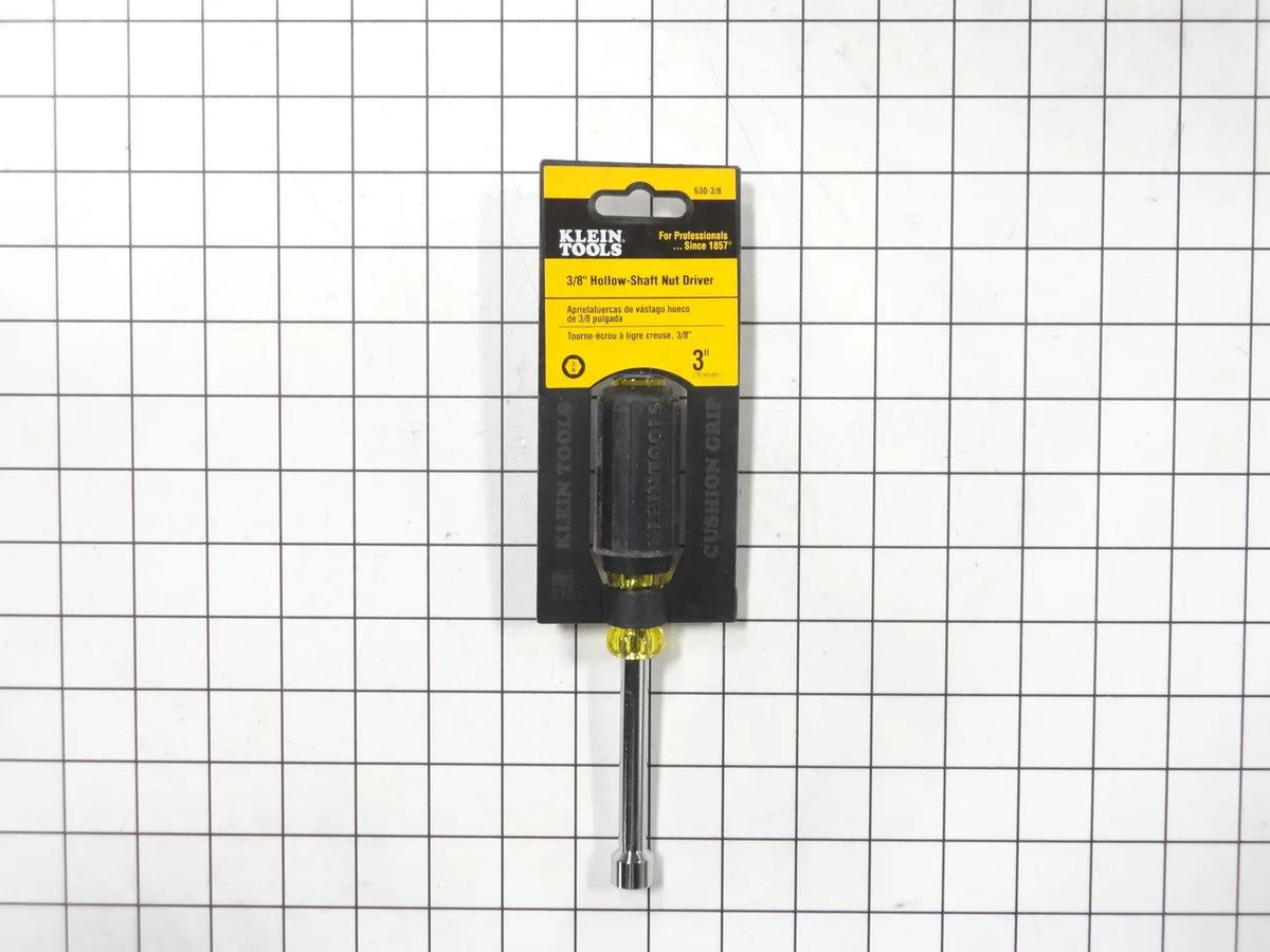 Klein Tools 3/8" Cushion-Grip Nut Driver, 3" Shank 630-3/8