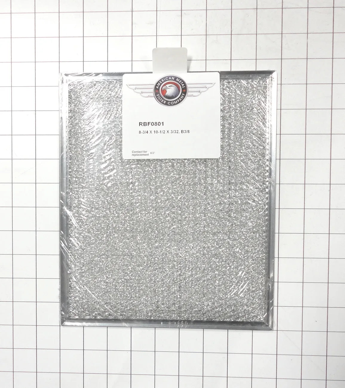 American Metal Filters Aluminum Range Hood Basket Filter 8-3/4 x 10-1/2 RBF0801