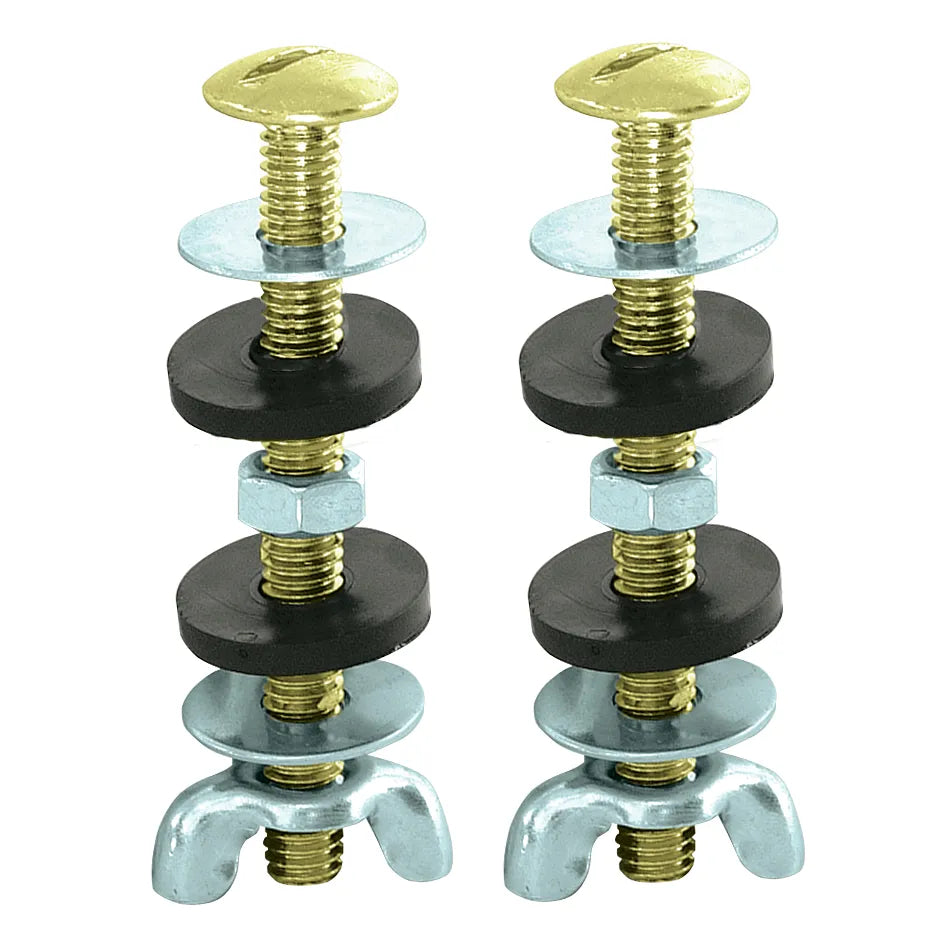 EZ-Flo Tank-to-Bowl Bolts Brass Plated 5/16" x 3" 1 Pair 40047