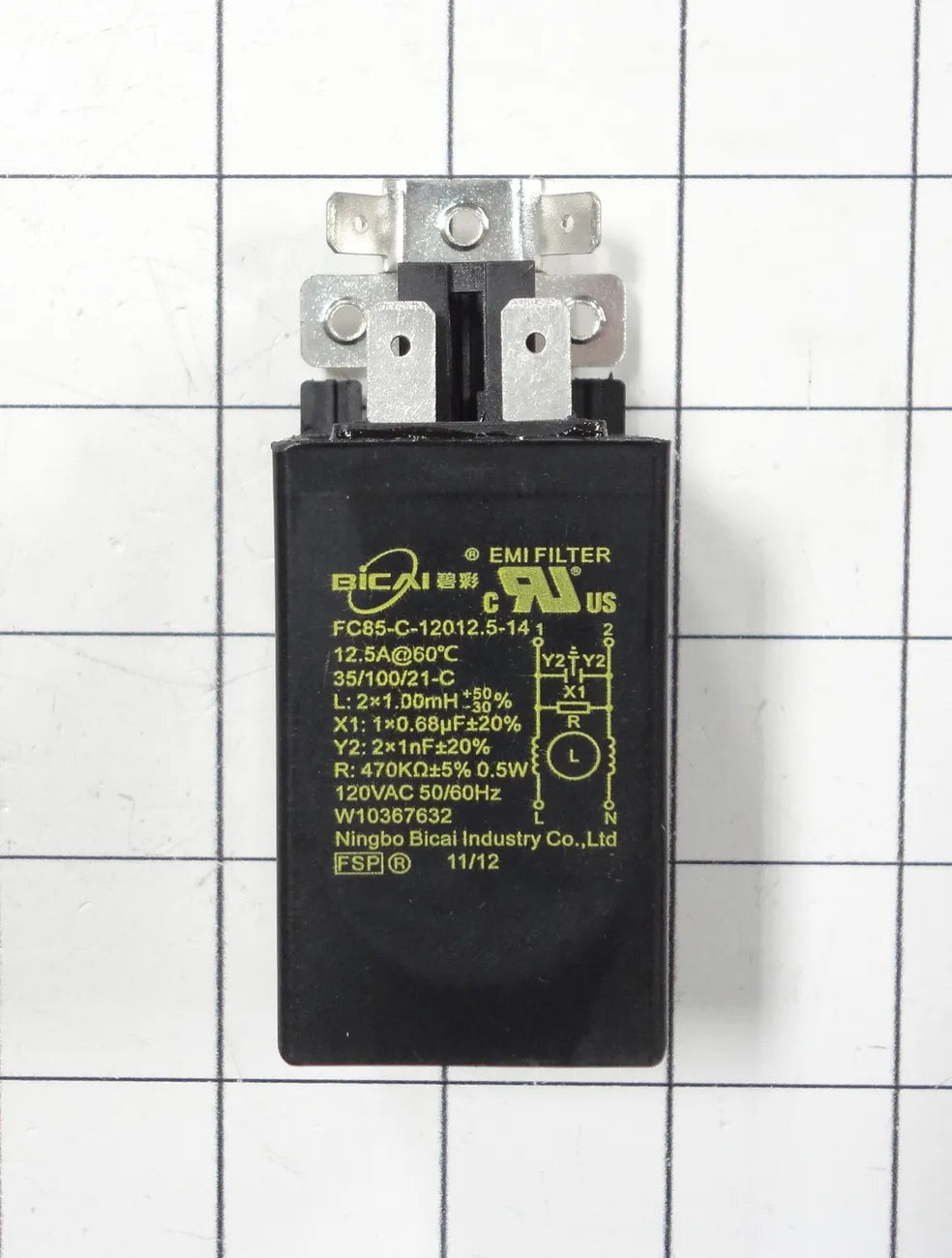 Whirlpool Washer Noise Filter WPW10367632