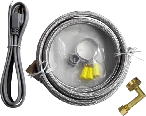 USD Products Dishwasher Installation Kit with 6 Ft. Hose and Power Cord 6FT-SSDEDWHCK