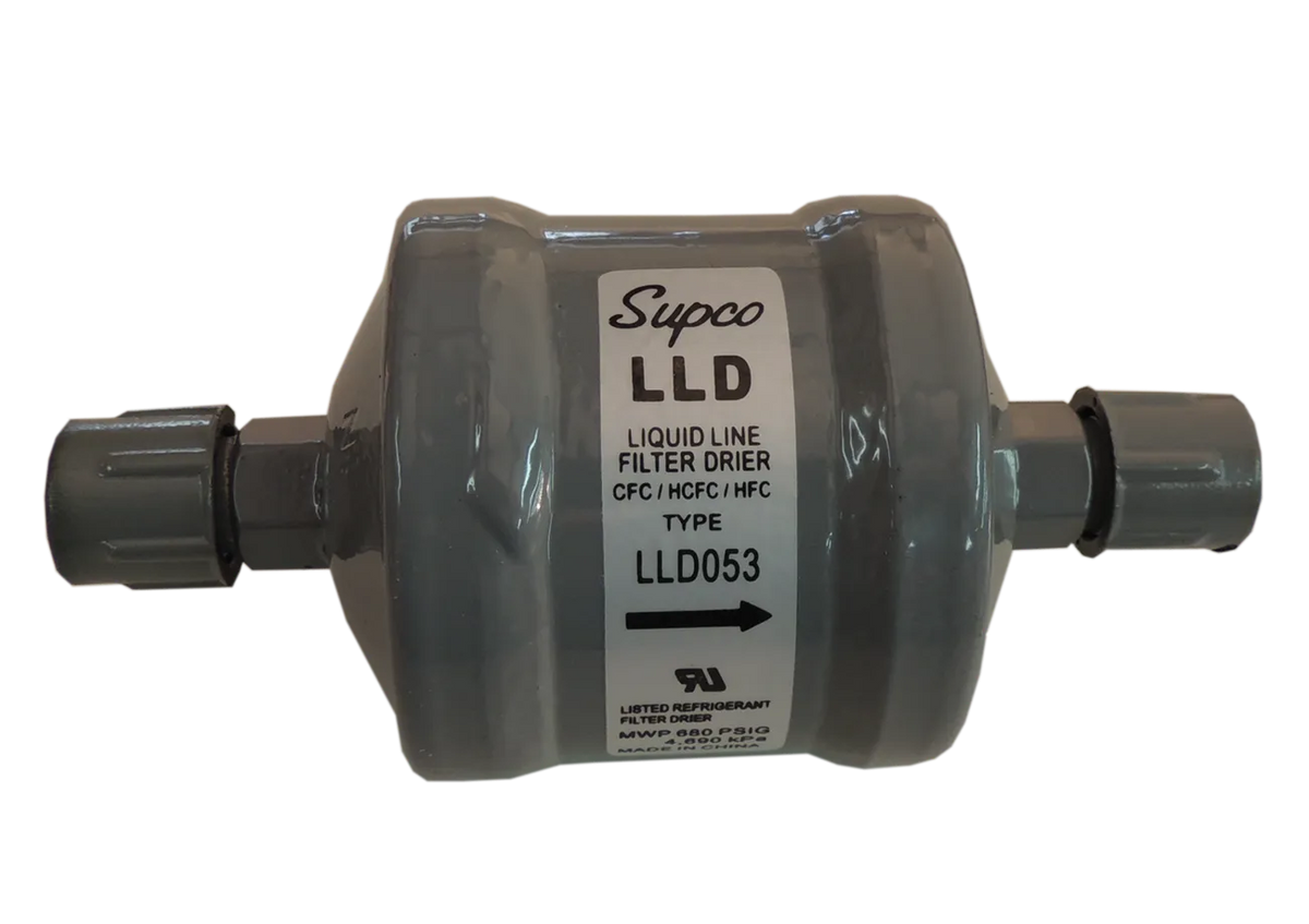 Supco Liquid Line Filter Drier 3/8" Flare 5 Cu. In. LLD053