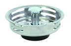 EZ-Flo Sink Strainer Replacement Basket Rubber Flat Bottom 3-1/2" 30051
