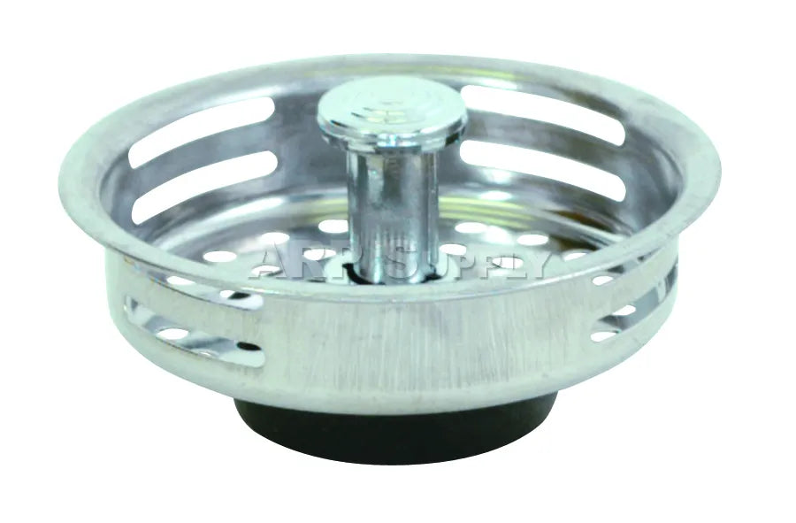 EZ-Flo Sink Strainer Replacement Basket Rubber Flat Bottom 3-1/2" 30051