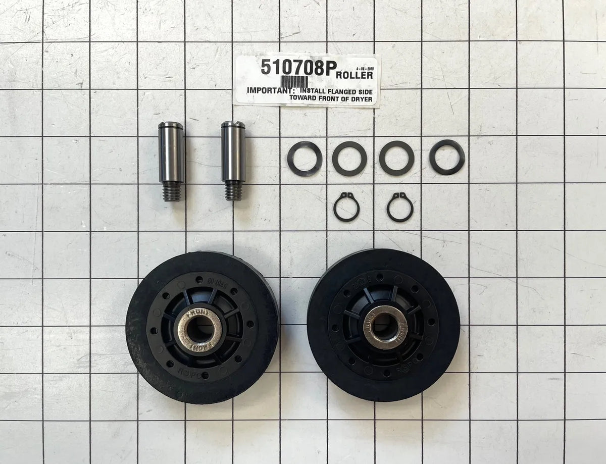 Speed Queen Dryer Drum Roller Kit, 2 Rollers RB170002