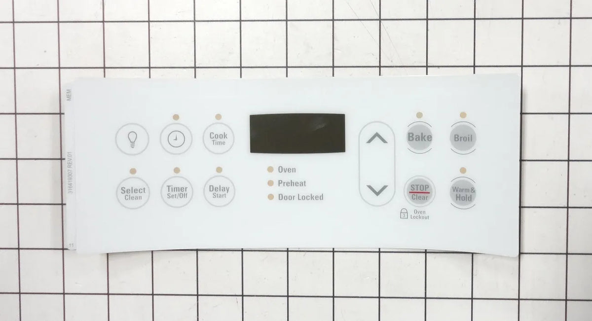 Frigidaire Range Clock Overlay, White 316419304