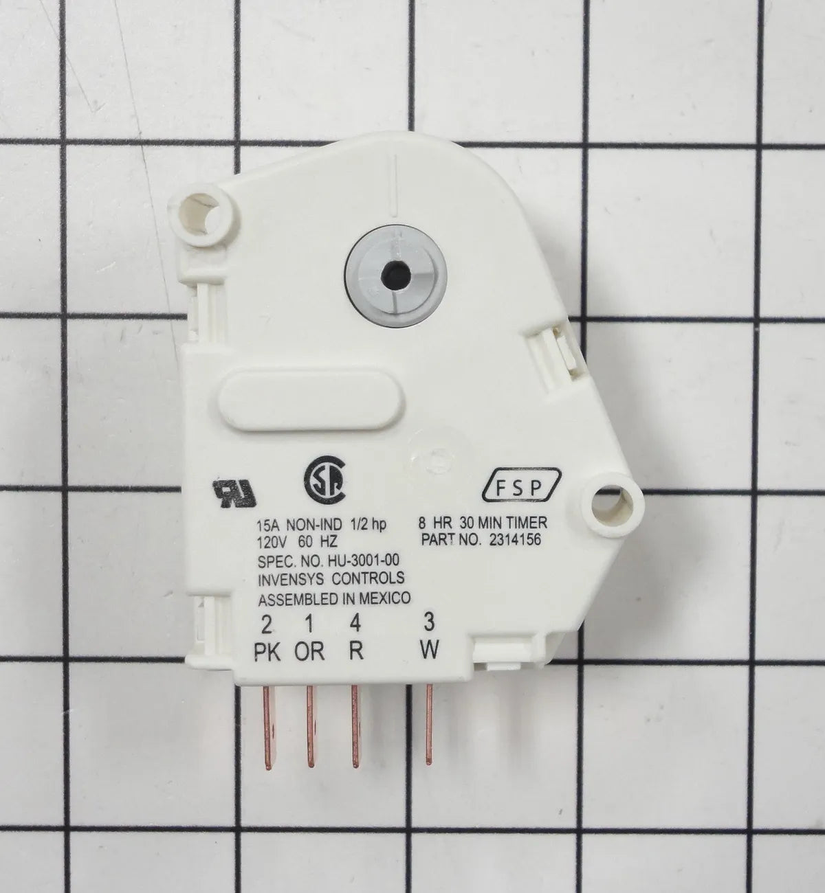 Whirlpool Refrigerator Defrost Timer WP2314156