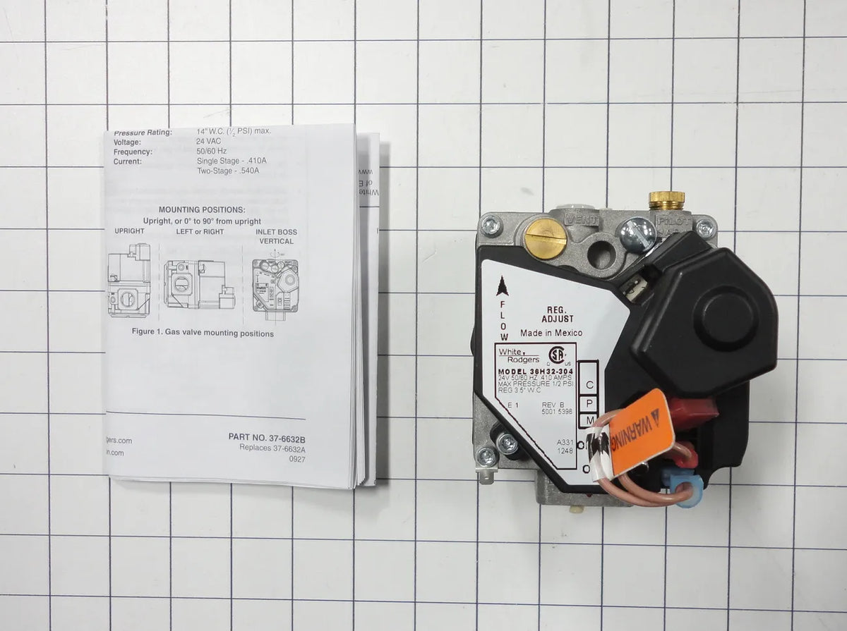 White-Rodgers Electronic Ignition Gas Valve 24V 1/2 x 3/4 In. 36H32-304