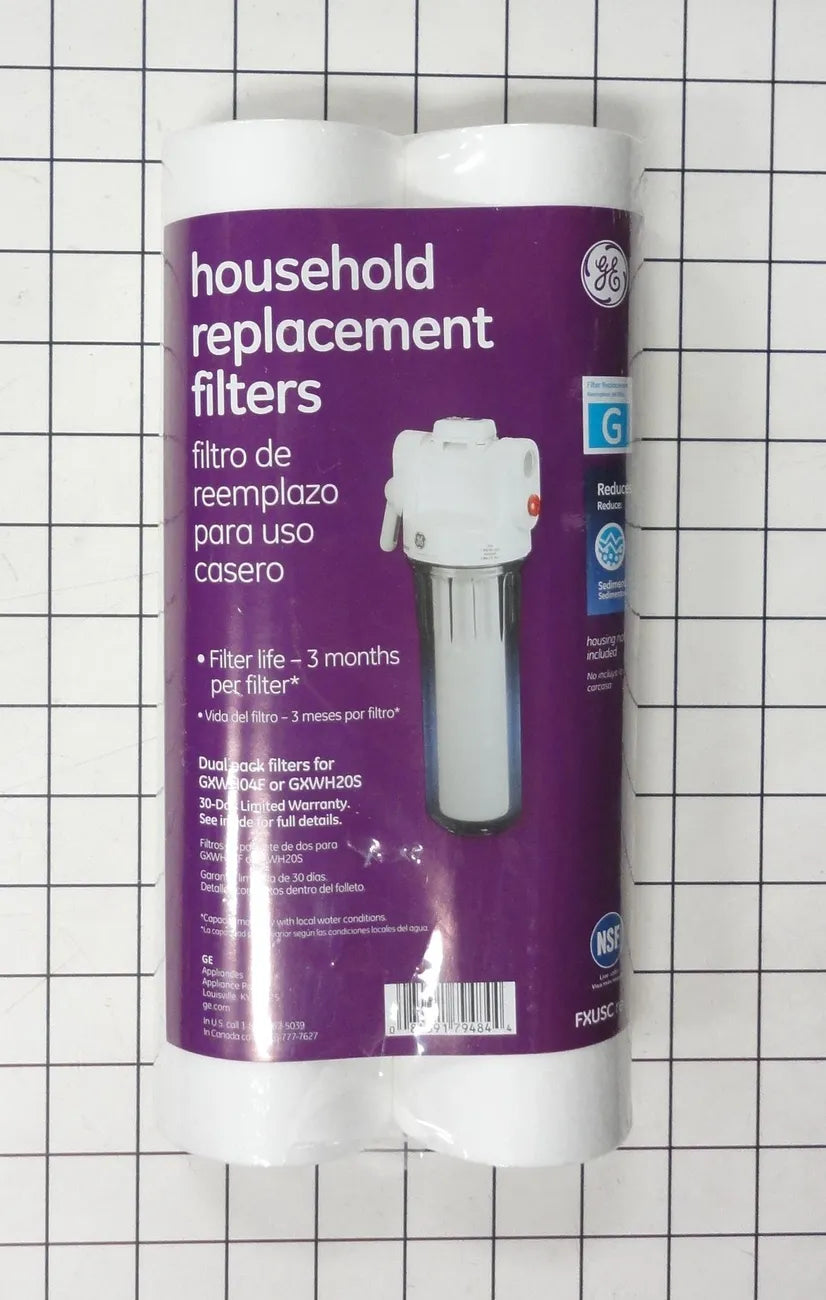 GE Whole Home Sediment Water Filter, 2 Pack FXUSC
